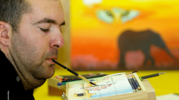 SEPH Atelier entreprise Peindre avec la bouche Arnaud Dubarre