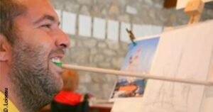 Agences conférenciers RSE Arnaud Dubarre peindre avec bouche SEEPH